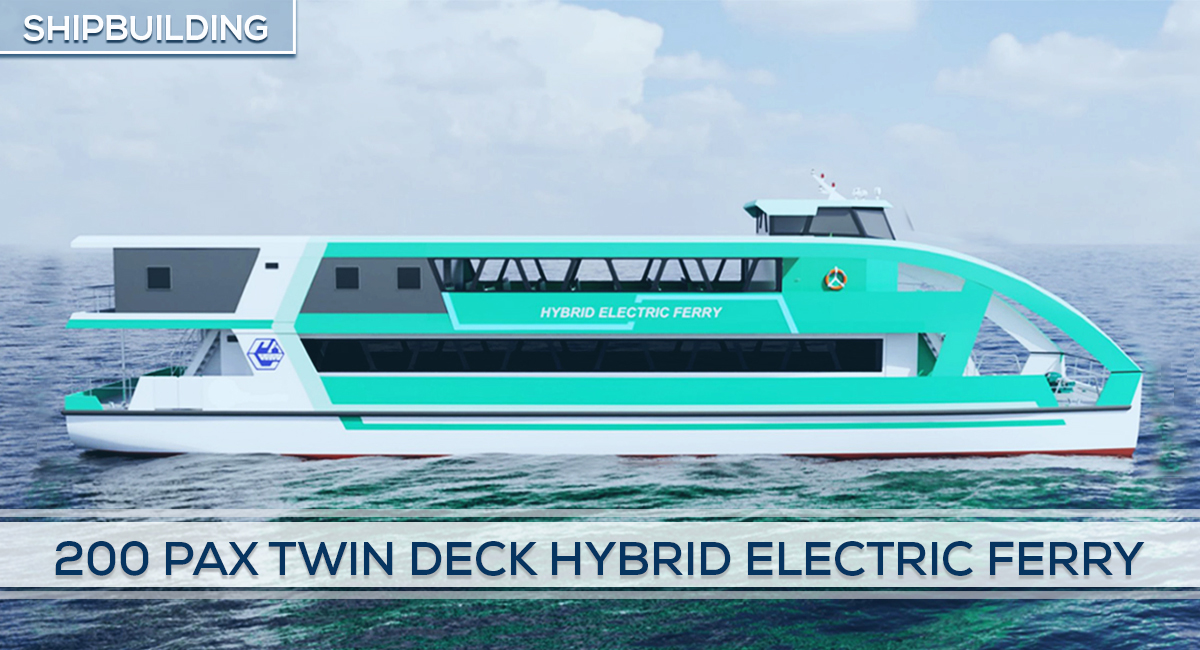 200 Pax Twin Deck Hybrid Electric Ferry